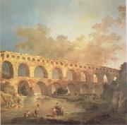 ROBERT, Hubert The Pont du Gard (mk05) oil